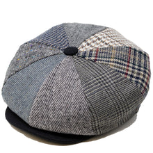 Load image into Gallery viewer, PATCHWORK TWEED EIGHT-PIECE CAP
